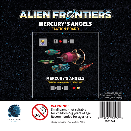 Alien Frontiers Mercurys Angels Faction Pack board game expansion