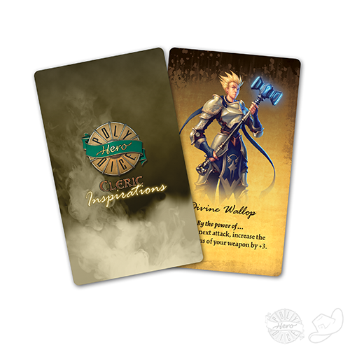 PolyHero cleric Inspiration roleplaying character Cards