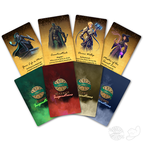 PolyHero Inspiration roleplaying character Cards
