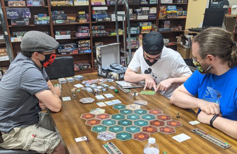 Tabletop Tycoon Starling games Victory point flying meeple everdell rock manor PolyHero Dice we play games