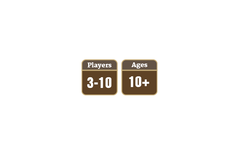 3 to 10 players, ages 10 and up