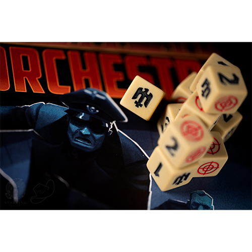 Black Orchestra custom dice detail