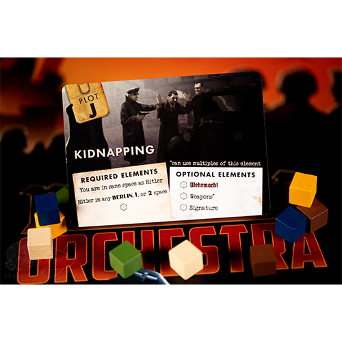 Black Orchestra Kidnapping plot card detail