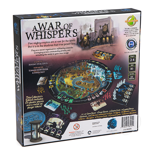 A War of Whispers Collectors Edition core board game box