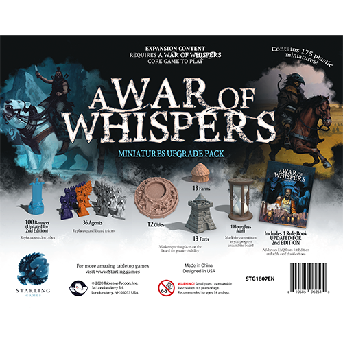 A War of Whispers Miniatures Upgrade Pack board game expansion accessories