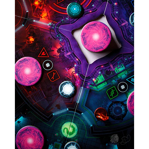 Anomaly board game pieces cards board and minis
