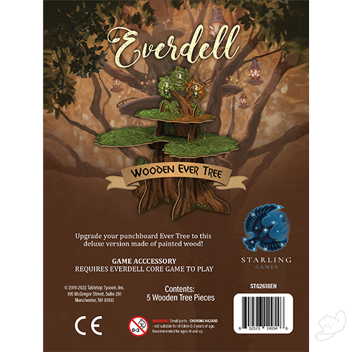 Everdell Wooden Ever Tree Pack board game accessory.  Wooden Evertree