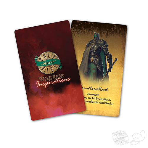 PolyHero warrior Inspiration roleplaying character Cards