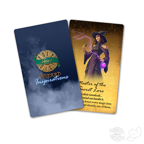 PolyHero wizard  Inspiration roleplaying character Cards